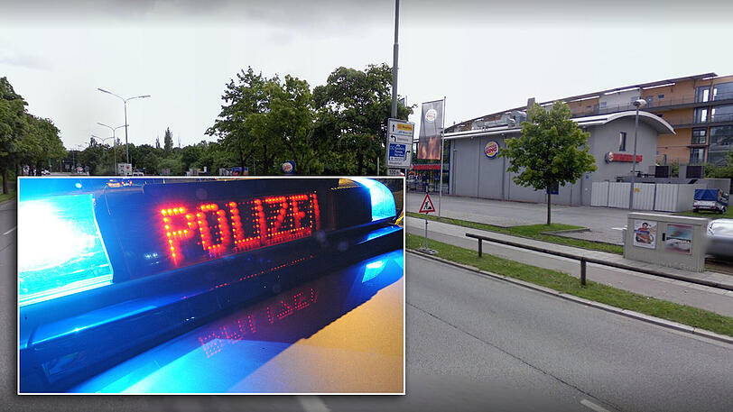 Hier sollte die rasante Fahrt eigentlich hingehen: Der Burger King in der Chiemgaustraße. (Symbol-/Archivbild)