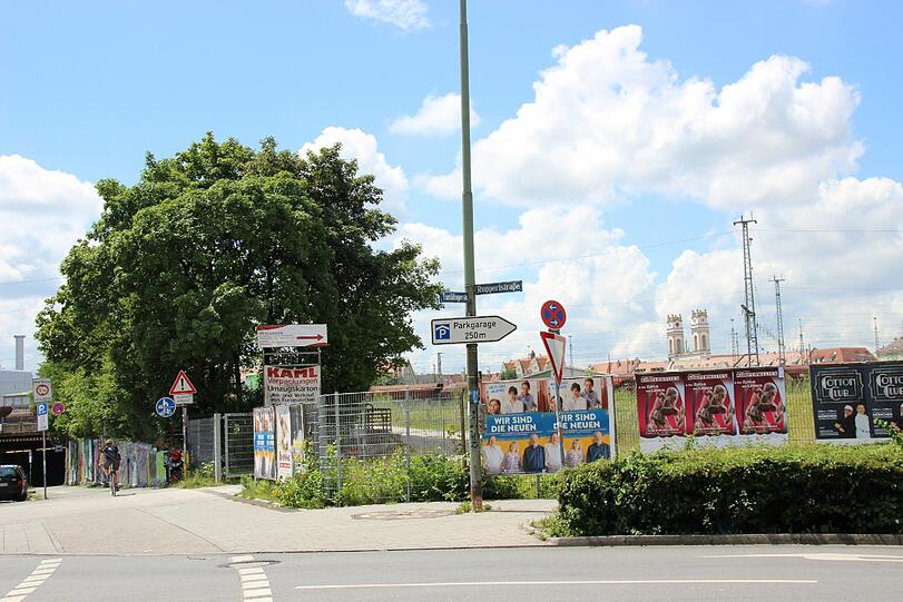 Auf der Brache gegenüber vom Viehhof soll das neue Kulturzentrum für die Bezirke Isarvorstadt und Ludwigsvorstadt entstehen.