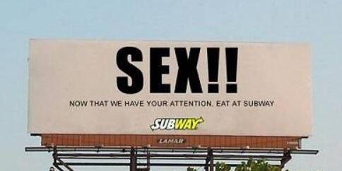 Guerilla Marketing ist eine äußerst amüsante Art der Werbung, hier für eine Fast-Food-Kette.