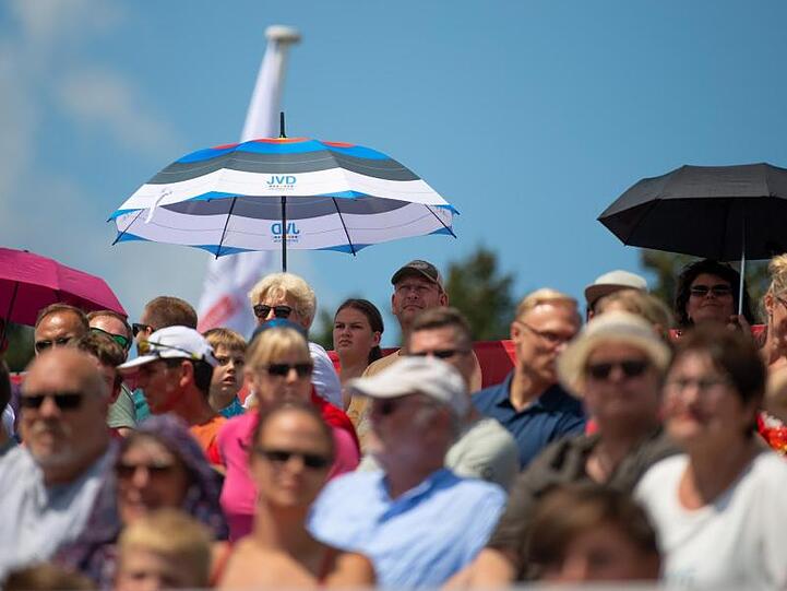 Bei bestem Wetter ist das Zuschauerinteresse an den Finals groß.