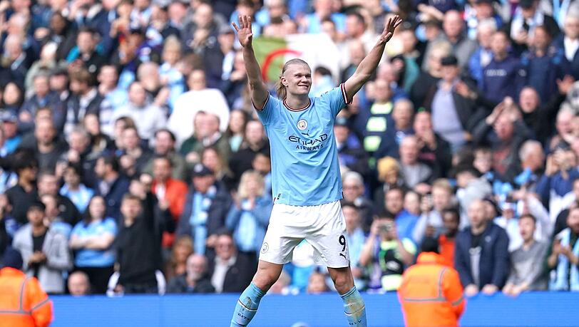 War auch von Leicester nicht zu stoppen: City-Stürmer Erling Haaland.
