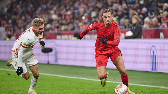Viel Einsatz, wenig Ertrag: Leroy Sané (r.), hier im Duell mit Ex-Löwe Leandro Morgalla im Salzburg-Trikot.