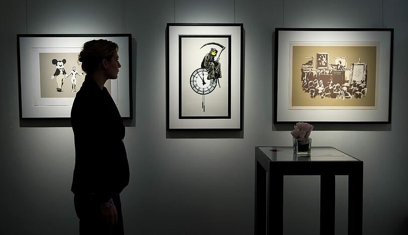 Die Bilder "Napalm (l-r), Grin Reaper und Sepia Morons".