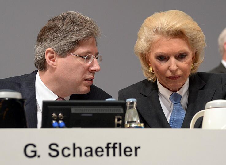 Maria-Elisabeth Schaeffler-Thumann und Sohn Georg; 26. Mrd. Euro Unternehmen: Schaeffler (Maschinenbau), Continental AG