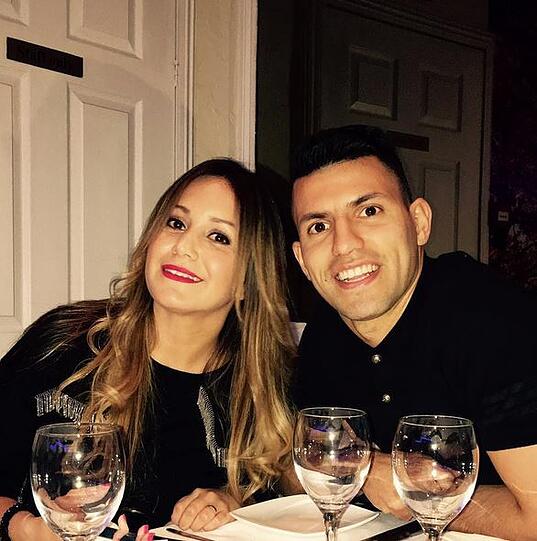 Manchester City: Sergio Agüero und seine Frau Karina.