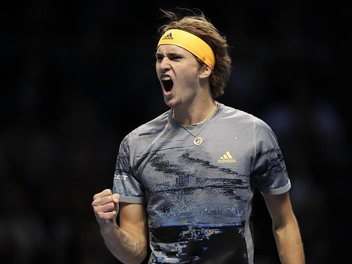 Hat sich gegen Rafael Nadal durchgesetzt: Alexander Zverev jubelt über einen gewonnenen Punkt.