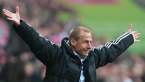 Jürgen Klinsmann möchte auch in der Champions League beim Spiel in Florenz jubeln.
