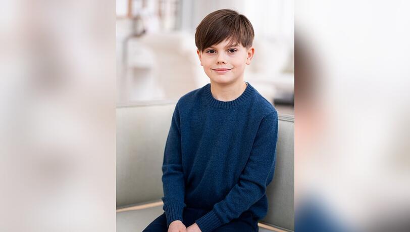 Das Porträt zu Prinz Oscars zehntem Geburtstag. Das Porträt zu Prinz Oscars zehntem Geburtstag.