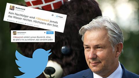 Klaus Wowereit (60), der "Party-Bürgermeister", ist seit 2001 im Amt. Sein Rücktritt wird auf Twitter eifrig kommentiert.