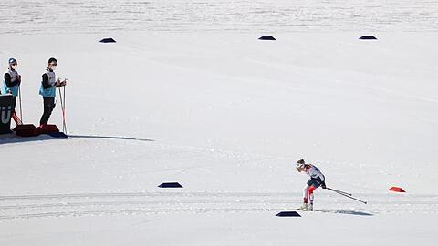 Sportler bei der Langlauf-WM in Oberstdorf.