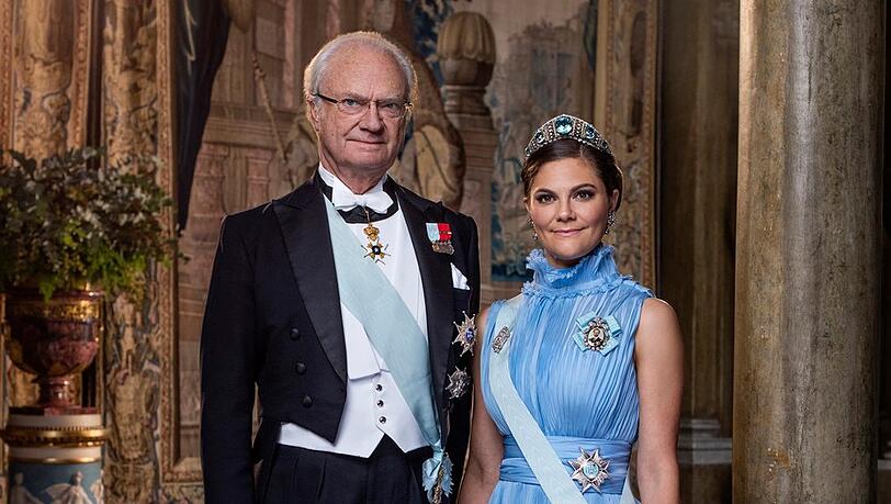 "ZDFroyal: Mein Vater, der König": König Carl Gustaf und Victoria von Schweden.
