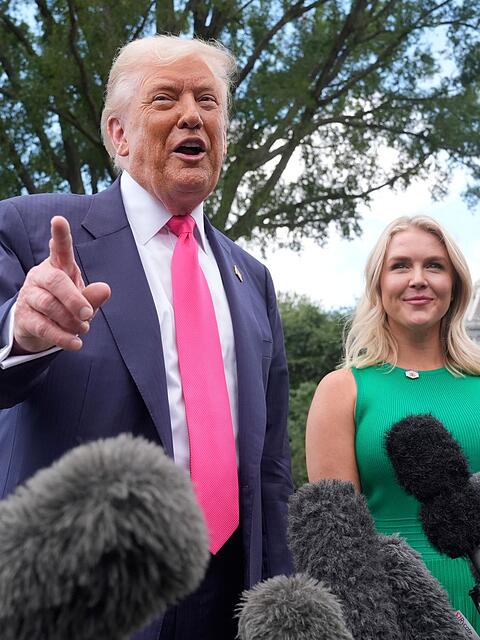 Karoline Leavitt hatte Ende August ihren letzten Arbeitstag als Pressesprecherin Trumps. (Archivbild)
