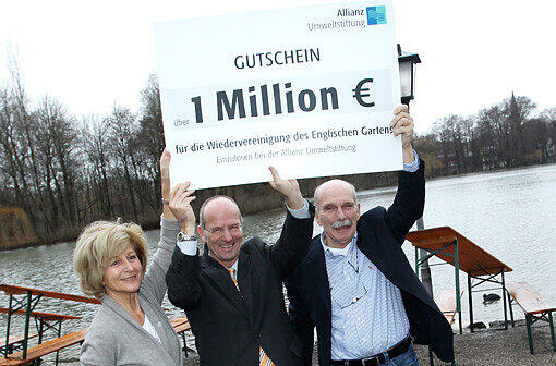 Das Tunnelprojekt unter dem Englischen Garten erhält eine Großspende von einer Million Euro. Das freut Planer Petra Léjeune und Hermann Grub.