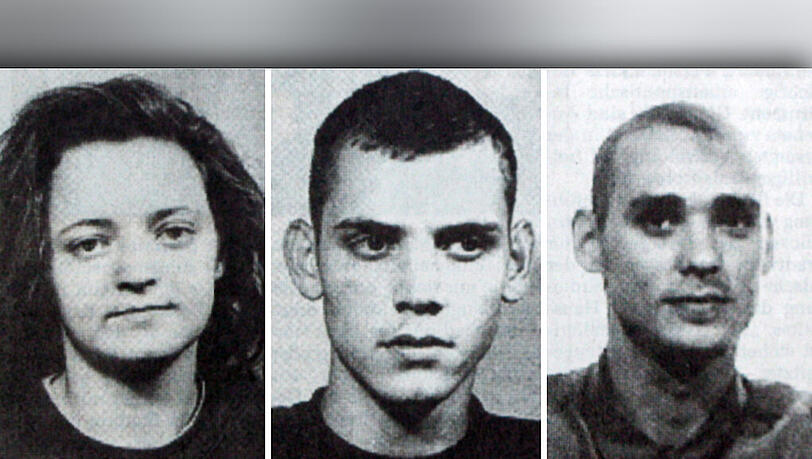 Das NSU-Trio: Fahndungsbilder von Beate Zschäpe, Uwe Böhnhardt und Uwe Mundlos. Das NSU-Trio: Fahndungsbilder von Beate Zschäpe, Uwe Böhnhardt und Uwe Mundlos.
