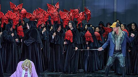Eine Szene aus der Oper "Götterdämmerung".