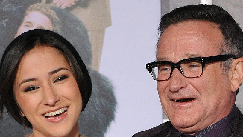 Noch glücklich vereint: Robin Williams und seine Tochter Zelda 2009 bei einer Veranstaltung in Los Angeles Noch glücklich vereint: Robin Williams und seine Tochter Zelda 2009 bei einer Veranstaltung in Los Angeles
