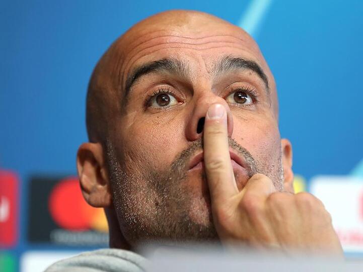 Pep Guardiola. Foto: Martin Rickett/PA Wire/dpa/Archivbild