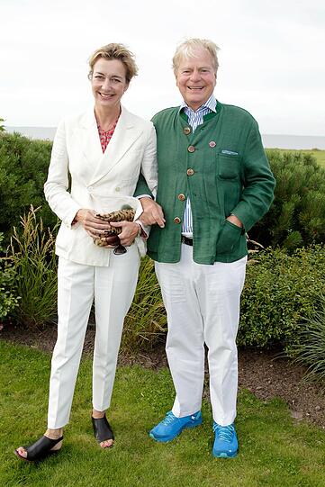 Sandra und Viktor Erdmann Baumanns Promi Krebsessen in Morsum auf Sylt