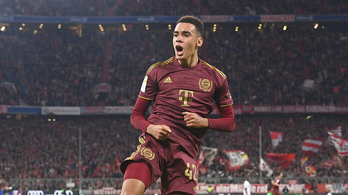 Jamal Musiala zeigte gegen Bayer Leverkusen einmal mehr eine herausragende Leistung.