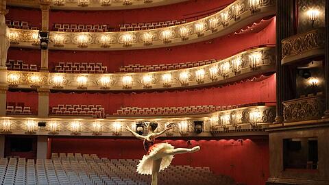 Die Tänzerin Prisca Zeisel bei einem früheren Montagskonzert in der Staatsoper.