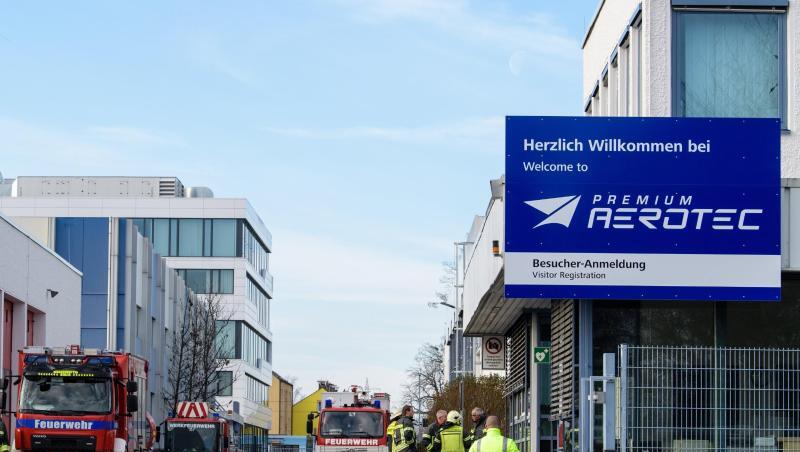 Bei der Airbus-Tochter Premium Aerotec war eine Werkshalle in Brand geraten. Bei der Airbus-Tochter Premium Aerotec war eine Werkshalle in Brand geraten.