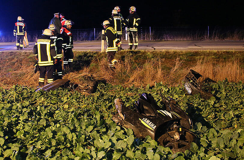 Bilder vom tragischen Unfall in Mößling, bei dem zwei 15-jährige Schülerinnen starben.