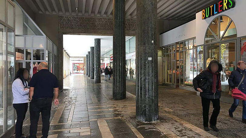 Die Arkaden sind Teil der Nachkriegsarchitektur: Sie gehören zum "kumulativen Gedächtnis" der Stadt, sagt die Kommission.