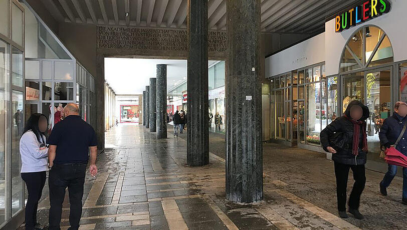 Die Arkaden sind Teil der Nachkriegsarchitektur: Sie gehören zum "kumulativen Gedächtnis" der Stadt, sagt die Kommission. Die Arkaden sind Teil der Nachkriegsarchitektur: Sie gehören zum "kumulativen Gedächtnis" der Stadt, sagt die Kommission.