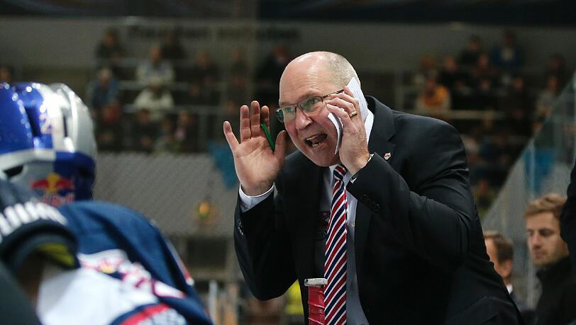 Don Jackson, der Trainer des EHC Red Bull München. Don Jackson, der Trainer des EHC Red Bull München.