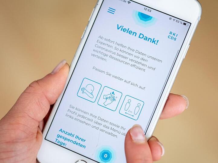 Eine App zur "Corona-Datenspende" an das Robert Koch-Institut.