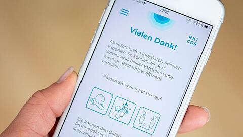 Eine App zur "Corona-Datenspende" an das Robert Koch-Institut.
