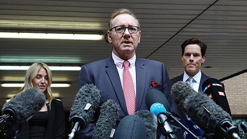 Kevin Spacey nach dem Freispruch in London im Juli.