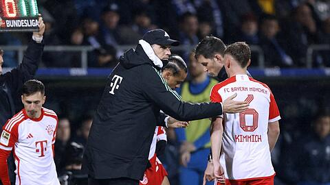Auf diese Auswechslung beim 2:3 gegen Bochum folgte die Kimmich-Explosion. Das Verhältnis zwischen Thomas Tuchel und dem defensiven Mittelfeld-Spieler gilt als belastet.