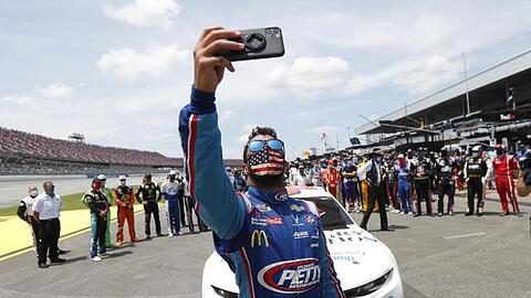 Sorgt wegen der Galgenstrick-Affäre immer noch für Diskussion: Nascar-Fahrer Bubba Wallace.