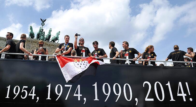 Die Weltmeister feiern am Brandenburger Tor. Die Bilder von der Fanmeile.