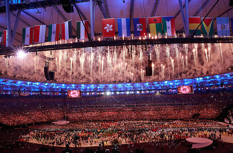 Beeindruckende Eröffnungsfeier der Olympischen Spiele in Rio. Die Bilder aus dem Maracana-Stadion.