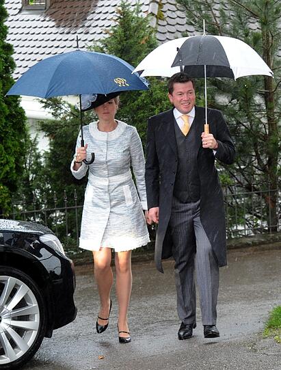 Der frühere Bundesverteidigungsminister Karl-Theodor zu Guttenberg (CSU) und seine Frau Stephanie