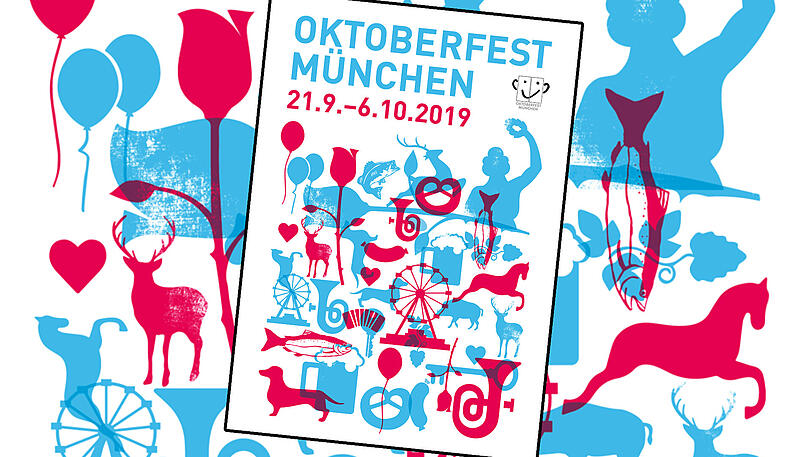 So sieht das Wiesnplakat 2019 aus.