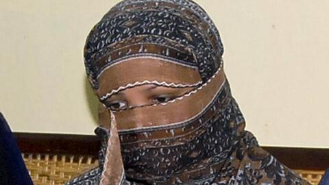 Die pakistanische Christin Asia Bibi bei ihrer Anhörung in einem Gefängnis in Sheikhupura im Jahr 2010.