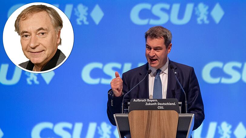 Markus Söder, CSU-Parteivorsitzender und Ministerpräsident von Bayern, spricht beim CSU-Parteitag in der Olympiahalle. Auf dem großen CSU-Parteitag, der vom 18. bis 19.10.2019 stattfindet, soll auch die Neuwahl des gesamten Parteivorstands durchgeführt werden.