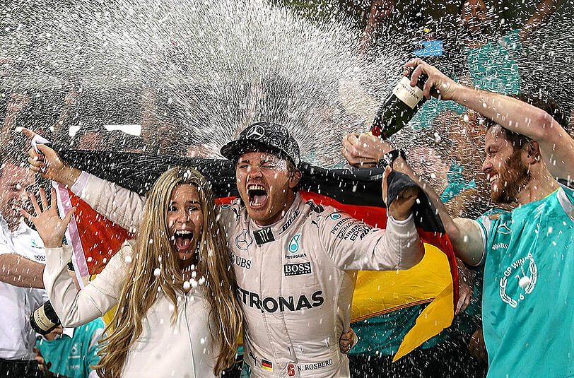 Der neue F1-Champion: Nico Rosberg sicherte sich den Titel als Zweitplatzierter im letzten Rennen.