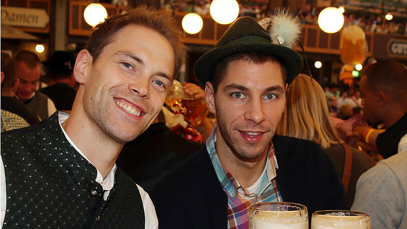 Auf der Wiesn: Koponen (l.) und Jovic.