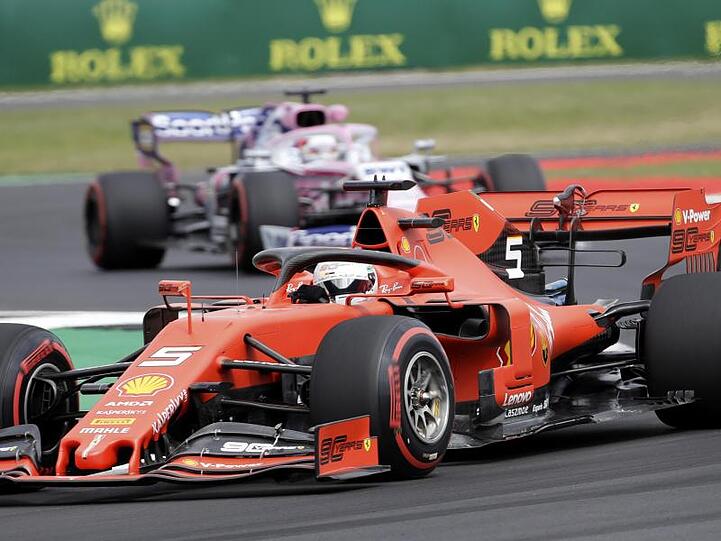 Kam beim Training in Silverstone am Freitag nicht über die viertschnellste Zeit hinaus. Sebastian Vettel.