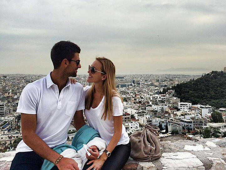 Verliebt, verlobt und bald verheiratet: Novak Djokovic und Jelena Ristic