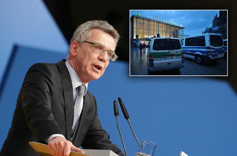 Thomas de Maiziere kritisiert die Kölner Polizei für ihr Einsatzverhalten in der Silvesternacht scharf.