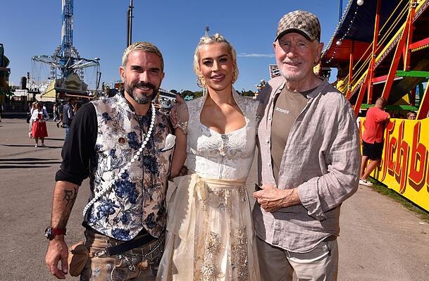 Marc Terenzi, Verena Kerth und Frederic von Anhalt bei der sexxes-Wiesn Marc Terenzi, Verena Kerth und Frederic von Anhalt bei der sexxes-Wiesn