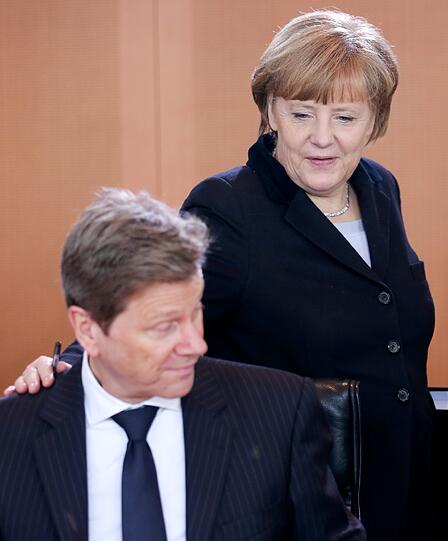 Guido Westerwelle und Angela Merkel