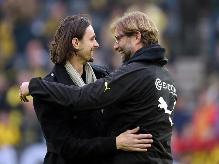 Wünscht sich, dass Jürgen Klopp (r) einmal Bundestrainer wird: Neven Subotic (l).