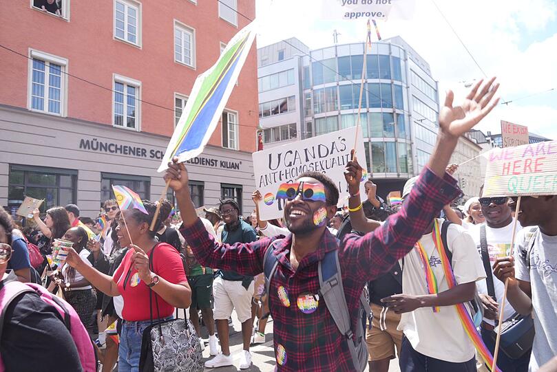 Beste Stimmung beim CSD.