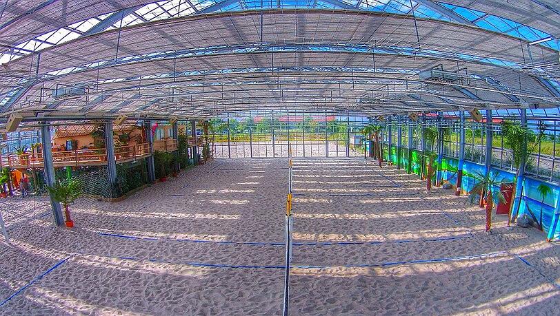 So sehen richtige Strandvolleyball-Felder im Winter aus. So sehen richtige Strandvolleyball-Felder im Winter aus.